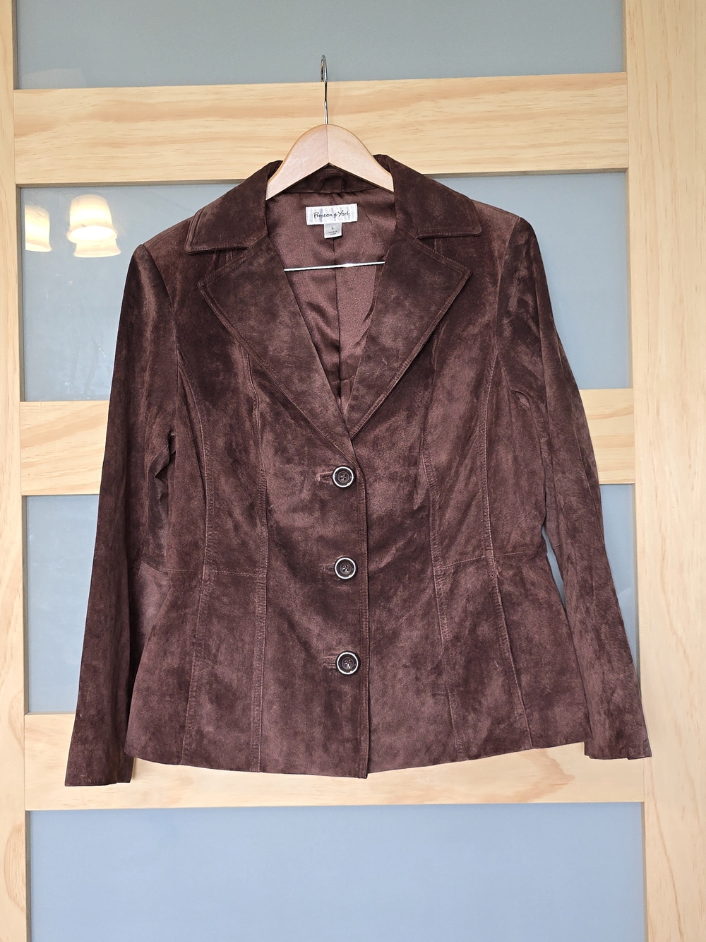 Preston & York Chocolate Brown Suede Blazer